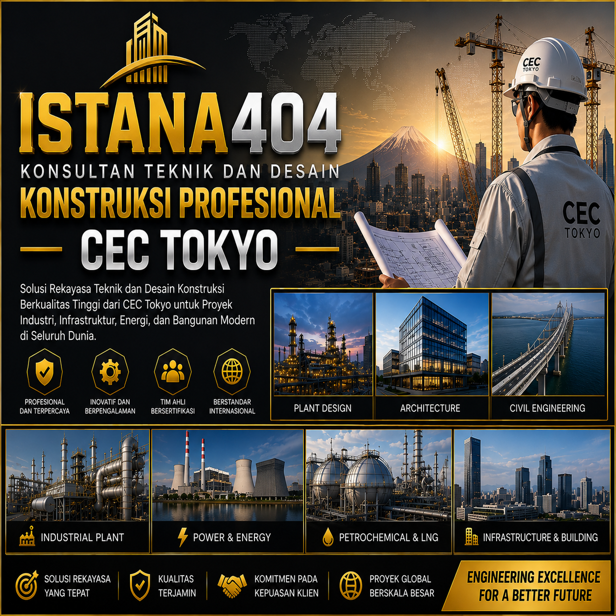 ISTANA404 : Konsultan Teknik dan Desain Konstruksi Profesional CEC Tokyo by Hey siriusly