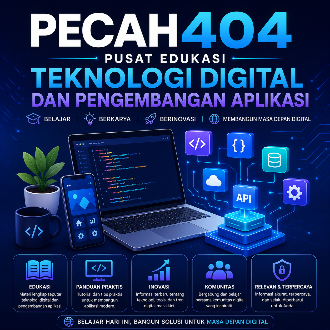PECAH404 - Pusat Edukasi Teknologi Digital dan Pengembangan Aplikasi