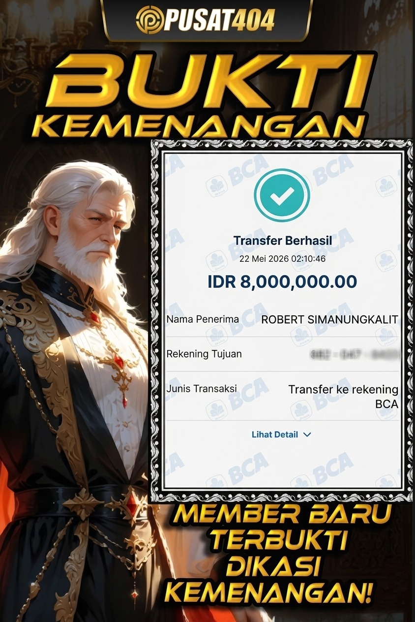 PUSAT404 𝐏𝐔𝐒𝐀𝐓𝟒𝟎𝟒 SUDAH TERBUKTI SELALU DI KASIH KEMENANGAN UNTUK MEMBER MEMBER SETIA