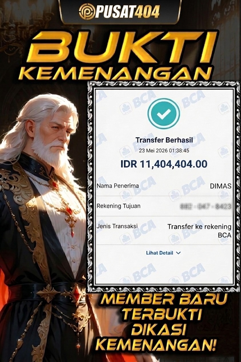 PUSAT404 𝐏𝐔𝐒𝐀𝐓𝟒𝟎𝟒 SUDAH TERBUKTI SELALU DI KASIH KEMENANGAN UNTUK MEMBER MEMBER SETIA